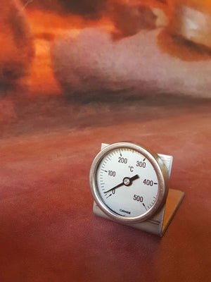 Thermometer op voet